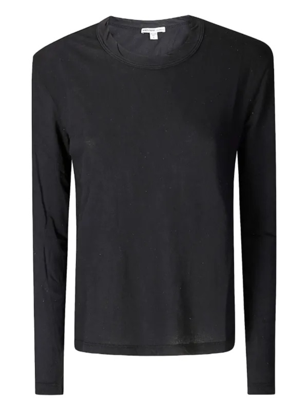 James Perse Black Long-Sleeve Crewneck Tee